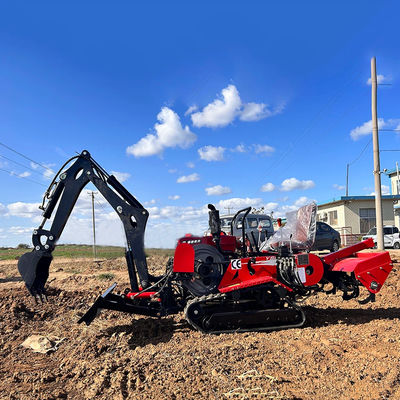 간편하게 작동 작은 농업 크롤러 트랙터 35HP 2700 * 780 * 1060mm