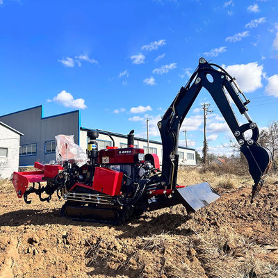 간편하게 작동 작은 농업 크롤러 트랙터 35HP 2700 * 780 * 1060mm