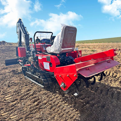 간편하게 작동 작은 농업 크롤러 트랙터 35HP 2700 * 780 * 1060mm