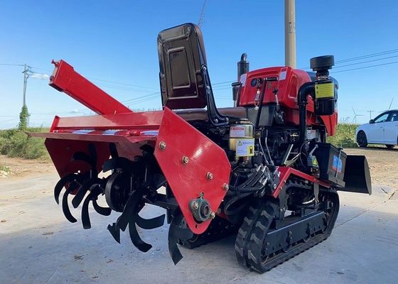35 HP 로터리 틸러 트랙터에 타기 팜디 랜드 크롤러 트랙 트랙터