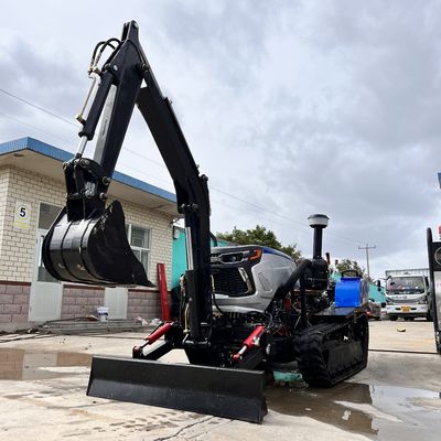 크롤러 미니 트랙터 50 hp 로터리 컬쳐버터 볼도저 농업 기계
