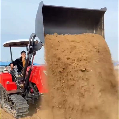 가중 기계 농장 80HP 크롤러 콤팩트 트랙터 로더