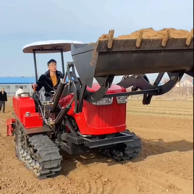 가중 기계 농장 80HP 크롤러 콤팩트 트랙터 로더