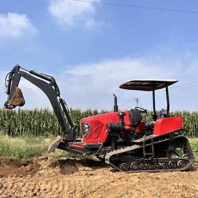 농업 80HP 크롤러 트랙터 로더 다양한 농업 도구