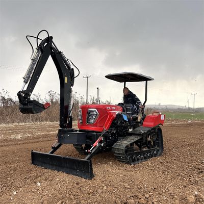 농업 80HP 크롤러 트랙터 로더 다양한 농업 도구