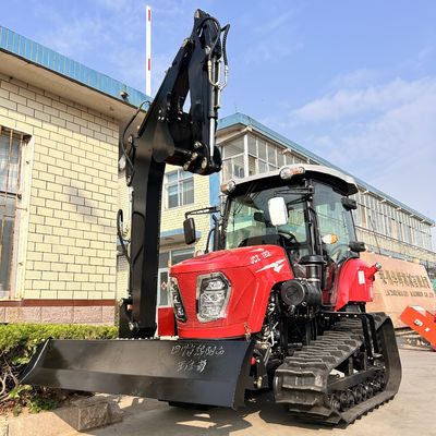콤팩트 120HP 크롤러 트랙터 험난하고 에어컨이 있는 농장 장비