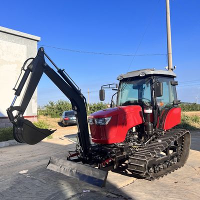 콤팩트 120HP 크롤러 트랙터 험난하고 에어컨이 있는 농장 장비