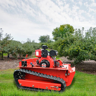 다기능 원격 제어 크롤러 잔디 깎기 1200mm 너비 플레일 깎기 12HP