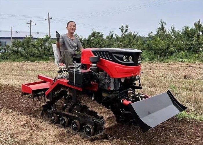 35 HP 로터리 틸러 트랙터에 타기 팜디 랜드 크롤러 트랙 트랙터