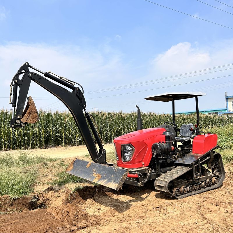 80HP 농업 기계 장비 농장 재배기 회전 틸러 농업 미니 크롤러 트랙터